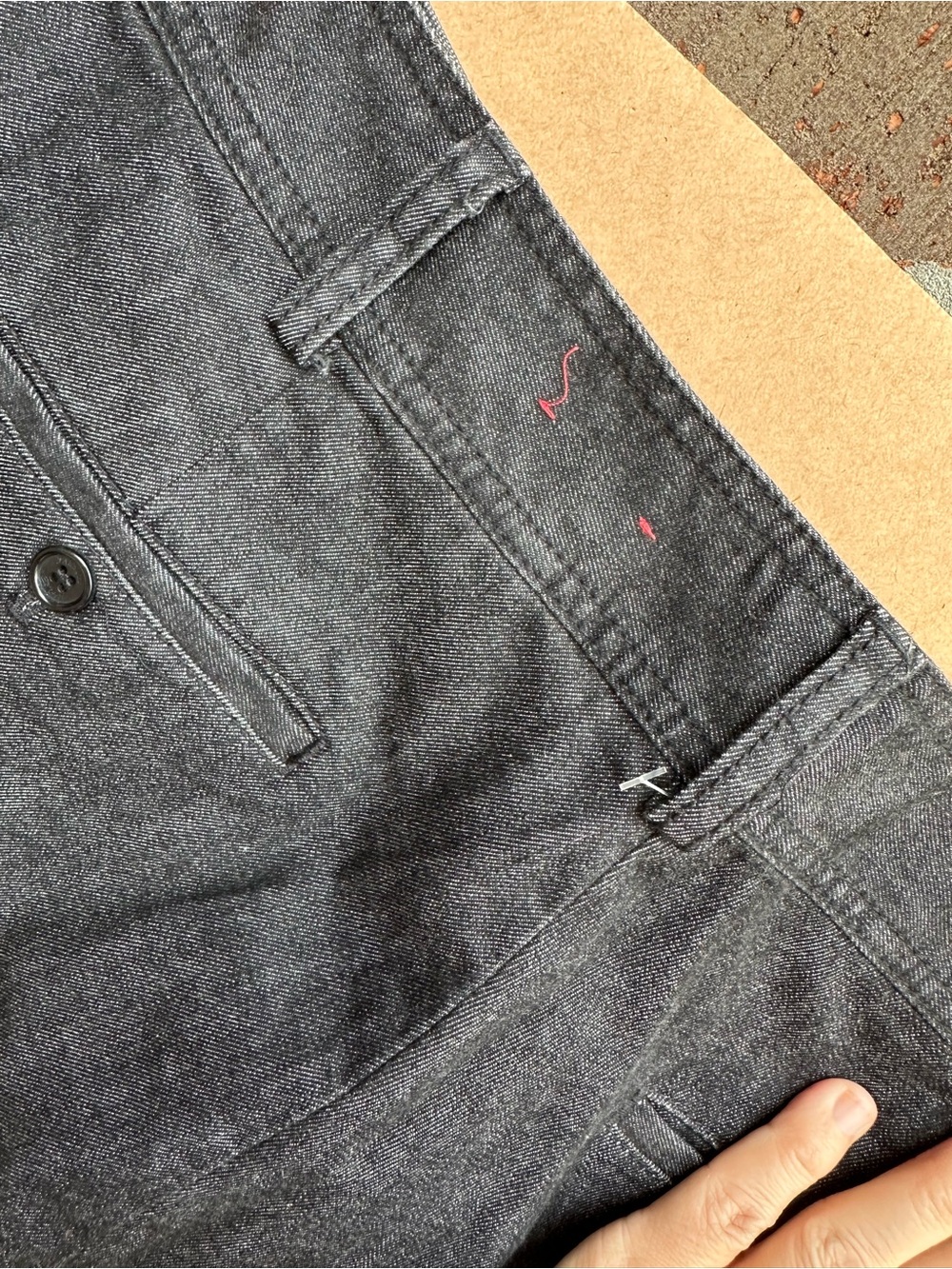 NWOT Talbot’s Heritage Bootcut Jeans in Distressed Dark Charcoal Wash - Picture 8 of 8